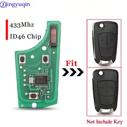 Jingyuqin 433Mhz do zdalnego kluczyka samochodowego ID46 PCF7941 Chip do Opel Vauxhall Astra H 2004-2009 Corsa D 2007-2012