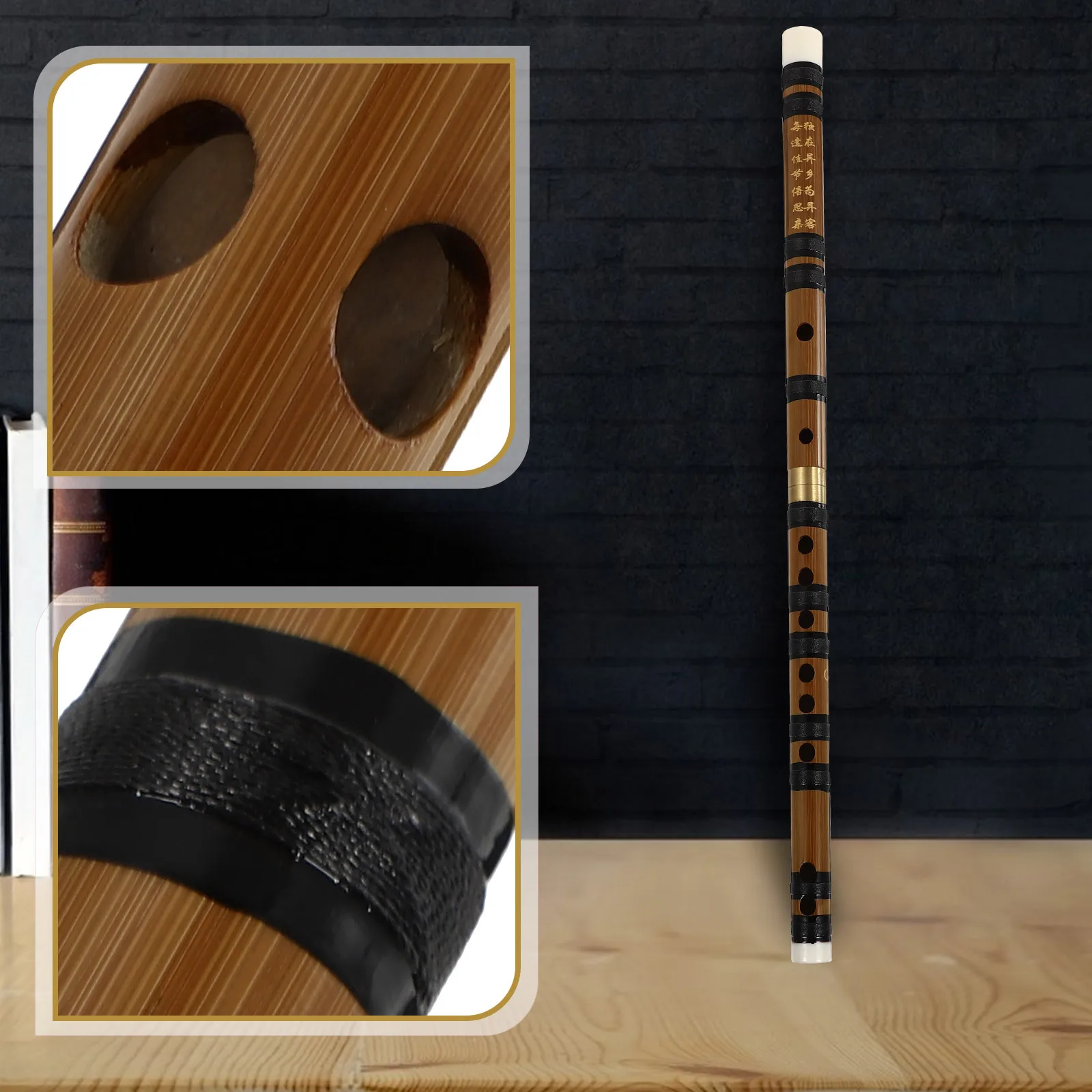 

1Set Chinese Style Bamboo Flute Professional Beginner Student Portable Wooden Traditional Musical Instrument Kids Adults Gift