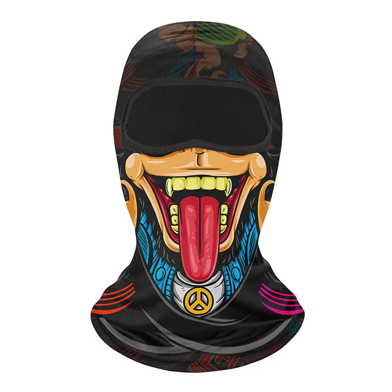 Summer Motorcycle Balaclava Bicycle Hat MTB Bike Bicycle Helmet Hood Caps Men Skull Full Face Mask Breathable Cycling Headgear