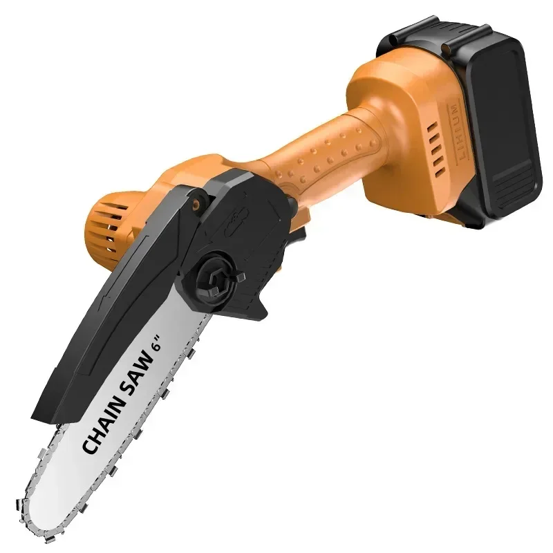 

Mini Pruning Saw Cordless Electric Chainsaw Lithium Battery Home Use Wood Cutting Handheld Rechargeable Woodworking Tool