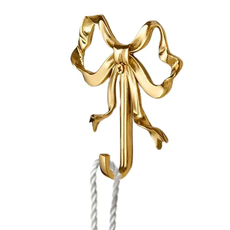 

Bow Hooks For Wall Decorative Utility Hangers Vintage Coat Hook Multi-purpose Utility Hanger For Kitchen Bathroom Living Room