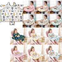 Feeding Bib for Baby Boys Girls 6-36Month Waterproof Bib Apron Smock with Table Cover Infant Mess Free Full Coverage Bib