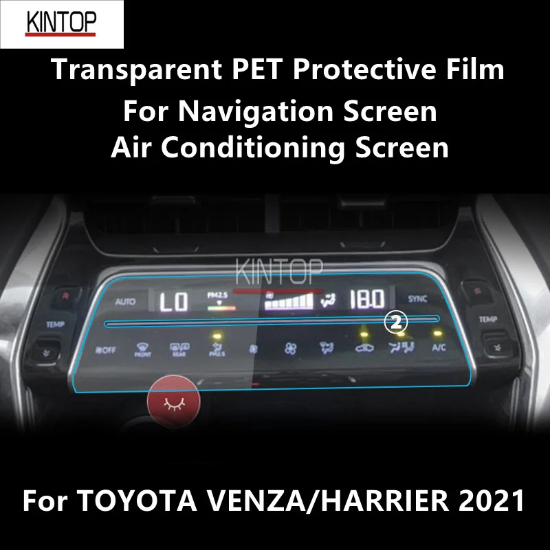 For TOYOTA VENZA/HARRIER 2021 Navigation,Air Screen Transparent PET Protective Film Anti-scratch Accessorie Refit