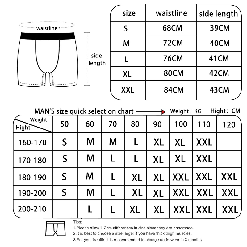 1Pcs Sexy Men Underwear Boxers Fashion Print Man Underpants Summer Breathable Men's Panties Lingeries Plus Size Men Boxer Trunks