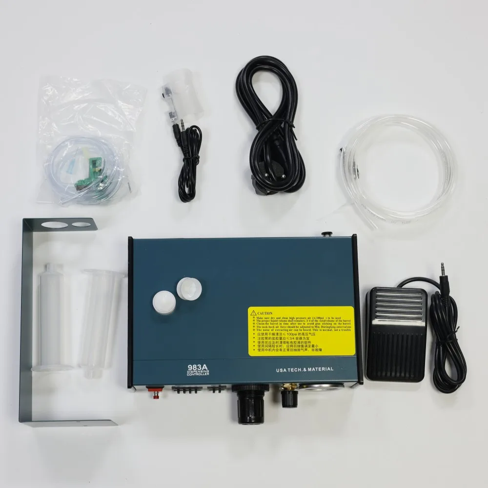 983A موزع الغراء شبه التلقائي وحدة تحكم الاستغناء الهوائية مناسبة لصمام توزيع الغراء AB السائل المزدوج #4