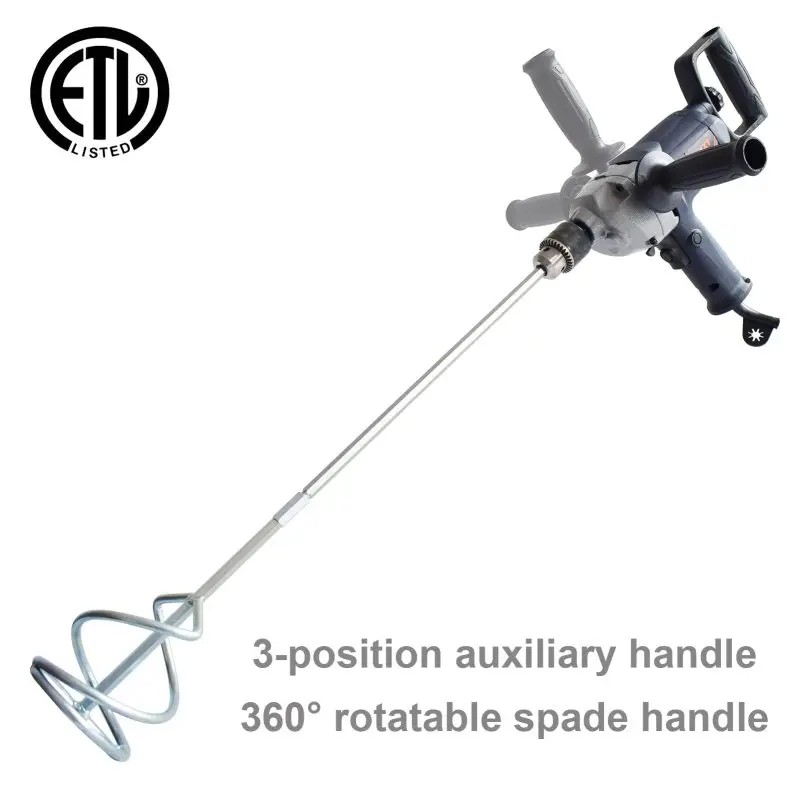 Accessori Mandrino Trapano per calcestruzzo Miscelatore chiave efficiente Fango di miscelazione Set di miscelatori per trapano preciso con manico a forcella Cavo elettrico da 1/2 pollice