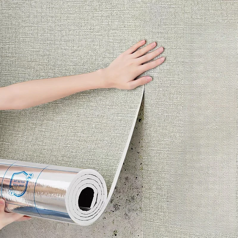 ورق حائط ذاتي اللصق لتجديد الجدار وورق حائط سميك ملصق حائط منزلي مقاوم للماء ومقاوم للرطوبة XPE