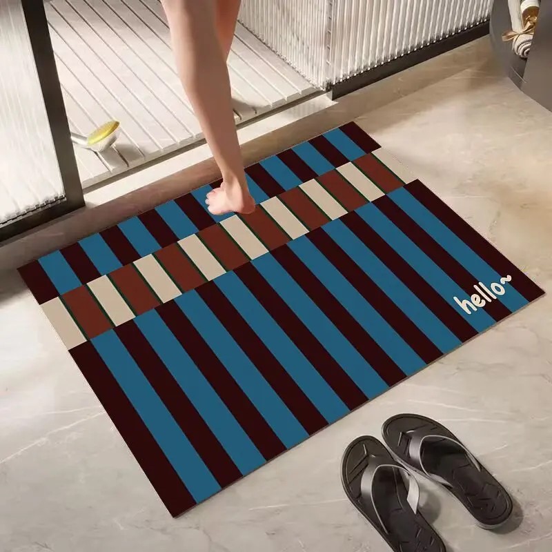 Toilet floor mat household diatom mud bathroom door absorbent mat toilet toilet floor mat non-slip mat carpet
