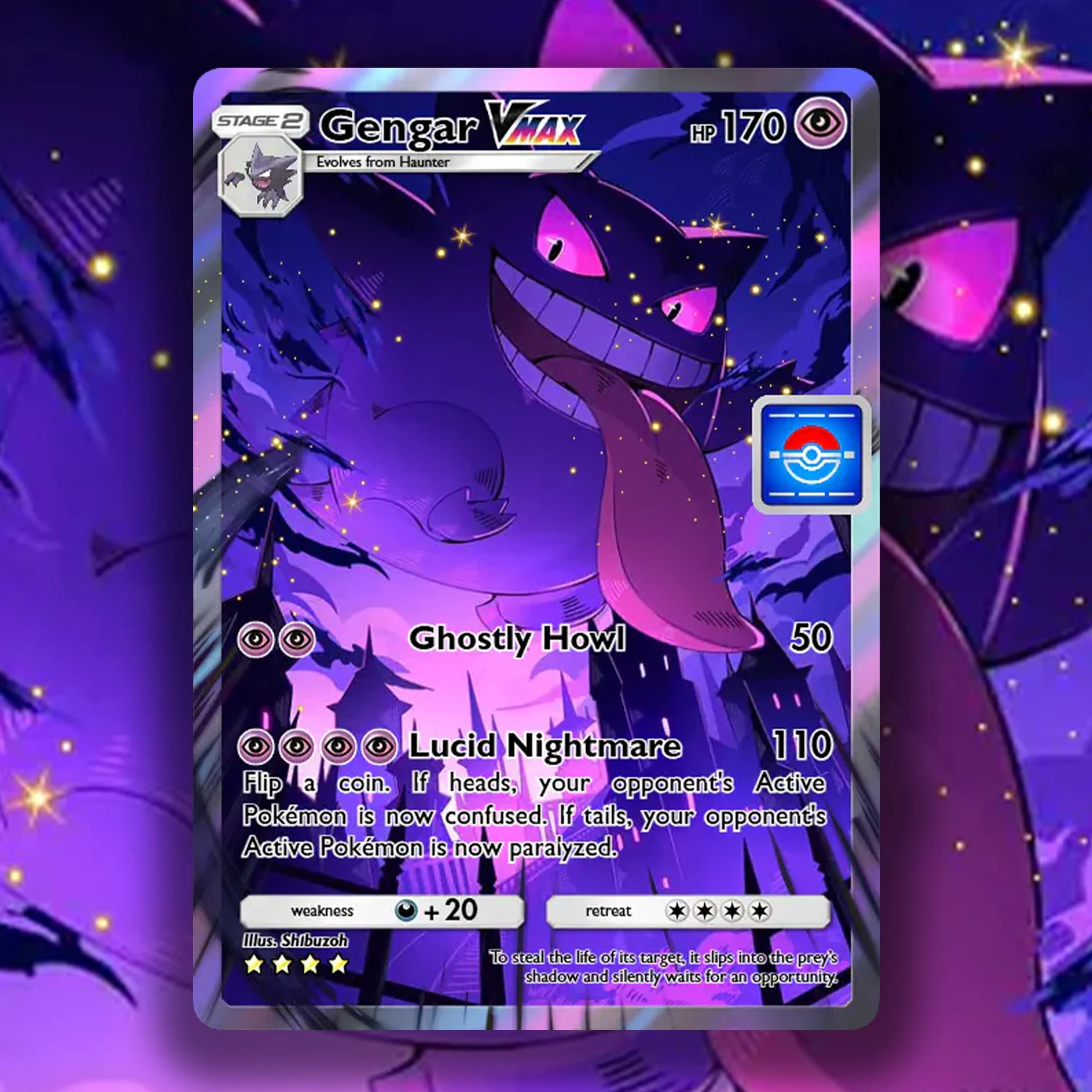 Cartão PTCG PKM Série Gengar,  - Board Game Life avaliação e preço