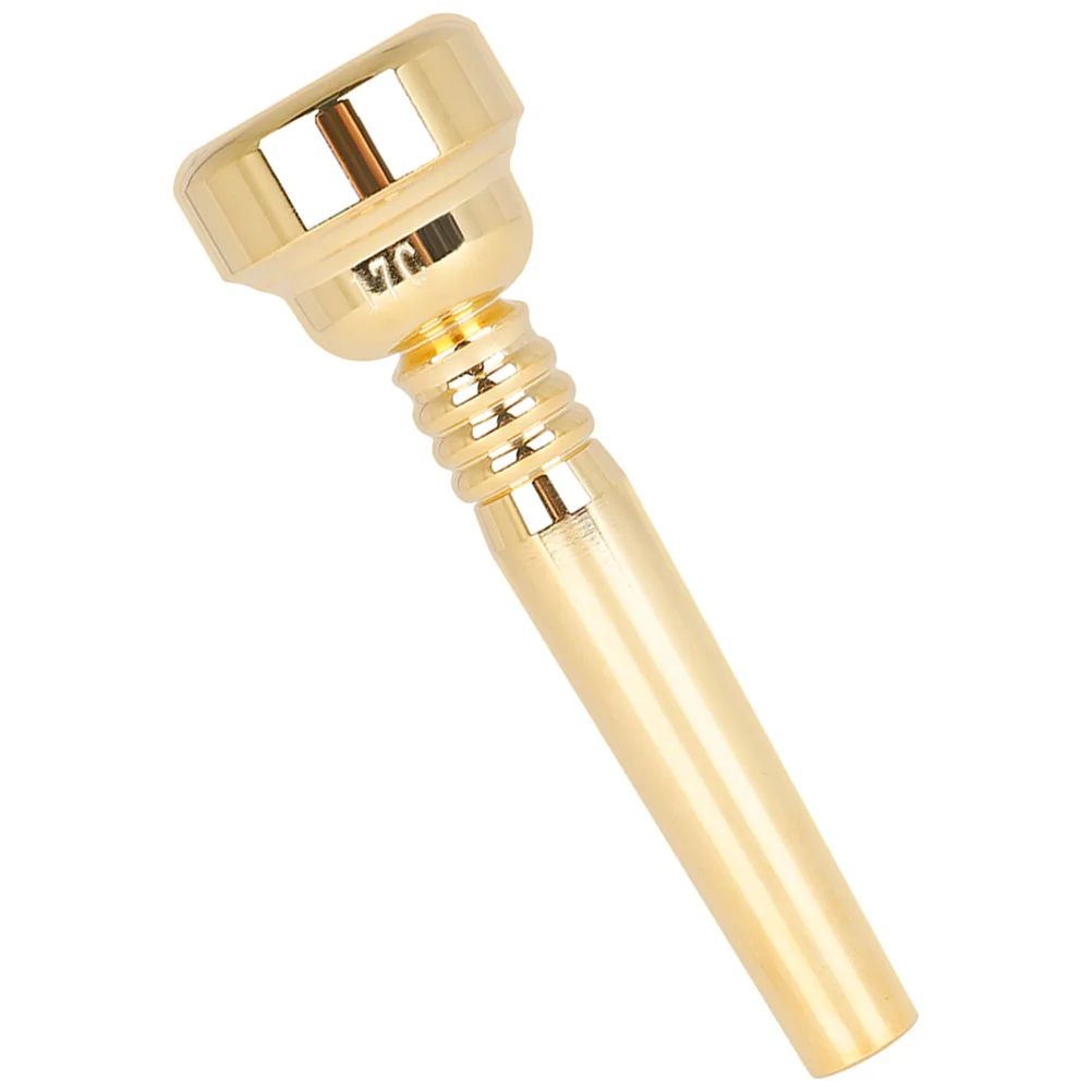 

Gold-plated Small Trumpet Mouthpiece 17C Brass for Student Adult Beginner Music Instrument with Durable Design
