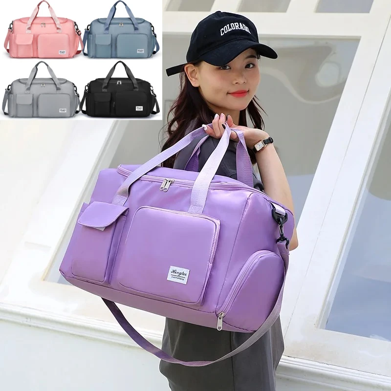 

Wet and dry separation large capacity travel bag,leisure outdoor travel bag tote bag,fitness yoga bag,weekend tote overnight bag