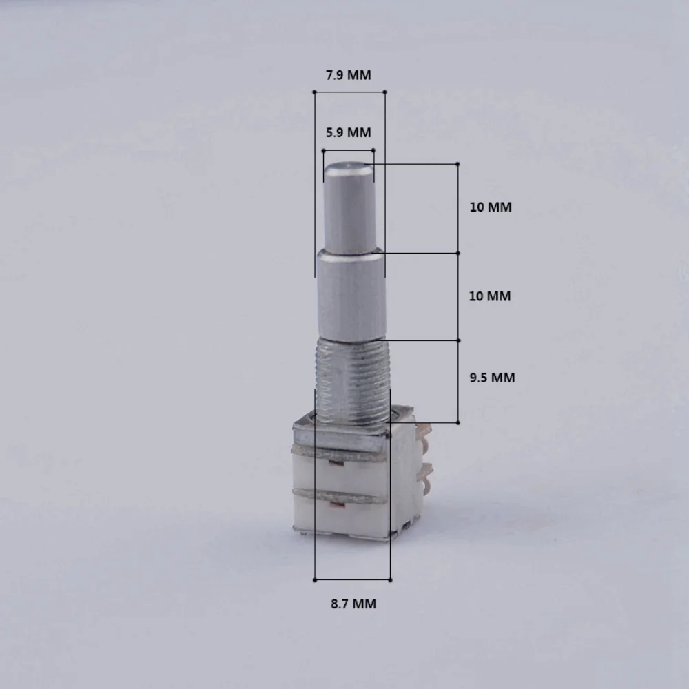 Potenciómetro concéntrico doble apilado para bajo de guitarra (POT) con decoloración central B5K/B10K/B50K/B250K/B500K