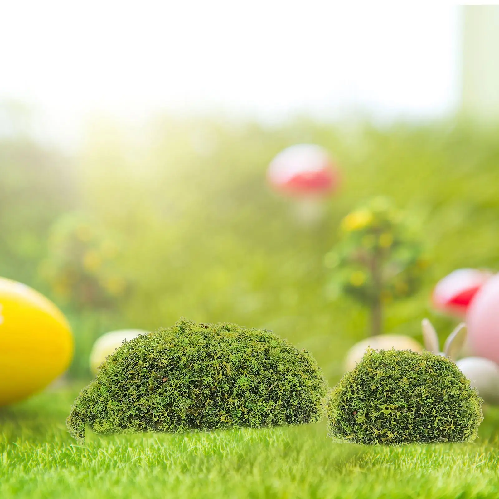 12Pcs Ornament Bonsai Moss Stone Decor Artificial Moss Rocks Artificial Mossy Stone Decorations Outdoor Garden Moss Rocks