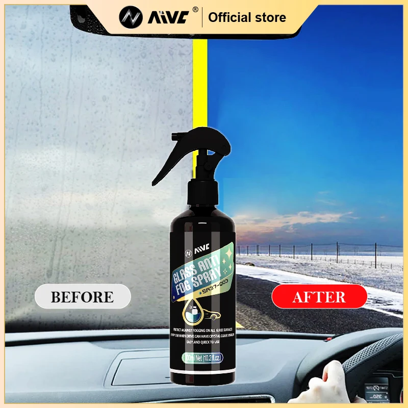 

Anti-fog Spray AIVC-Q Auto Mirror Glass Anti Fog Coating Agent Defogger Long-lasting Effect Windscreen Car Care Defogging Spray