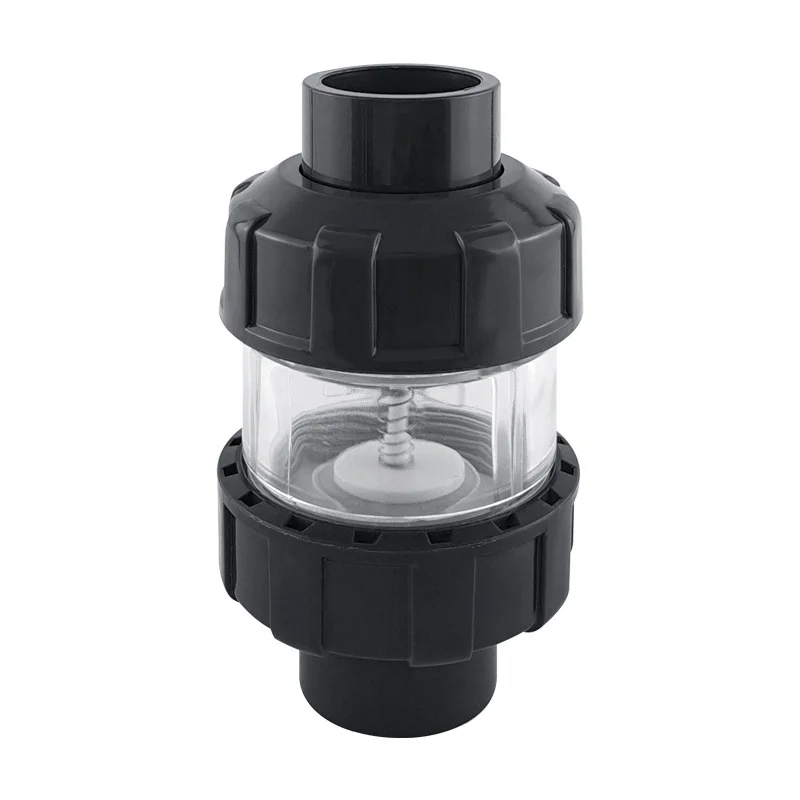 20/25/32mm Transparent UPVC Aquarium Check Valves Non Return Anti-siphon Fish Tank Lifting Check Valve