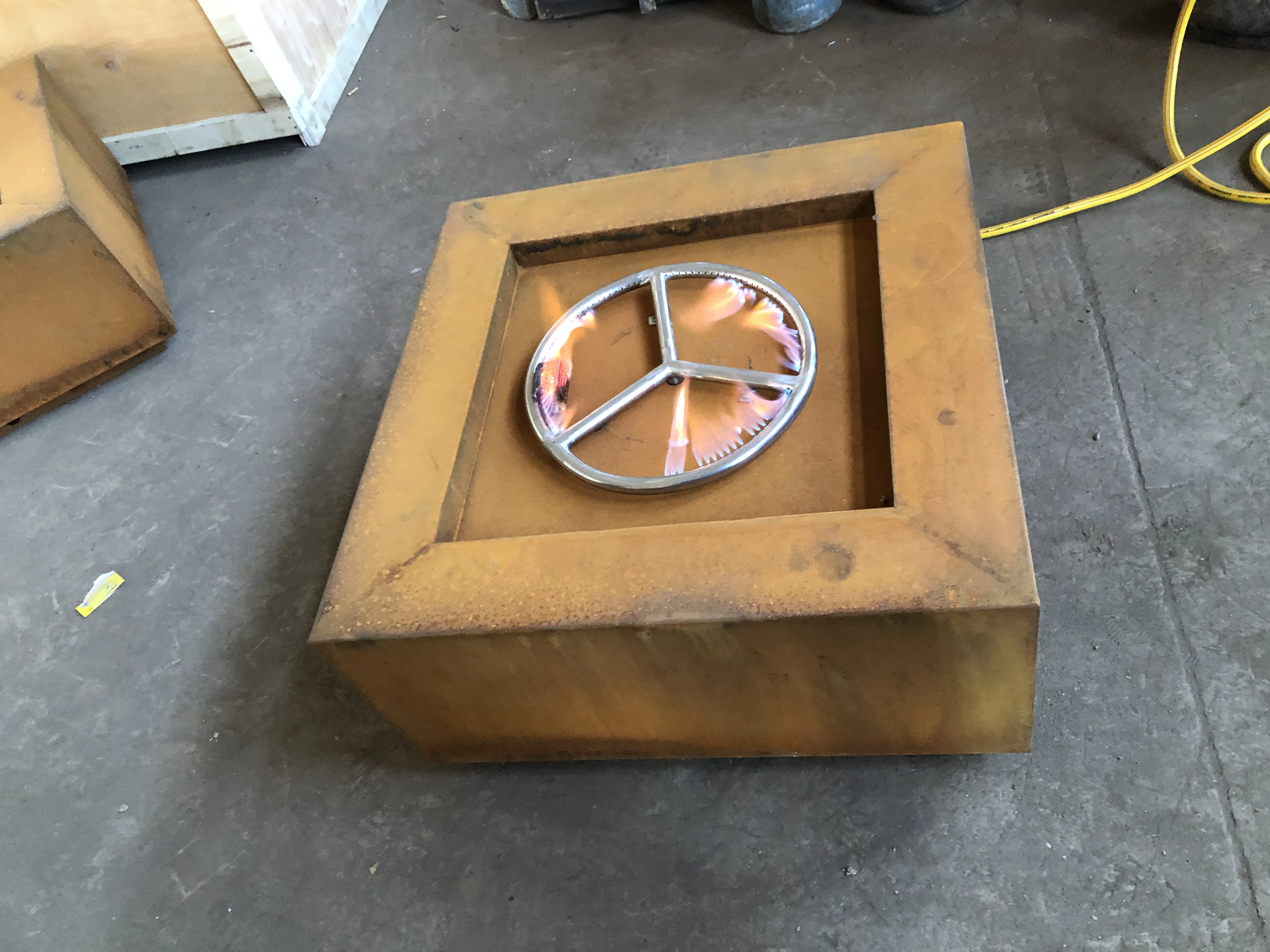 Garden Furniture Fire Pit Corten Steel Patio Heater Outdoor Gas Propane Heater Smokeless Fire Pit