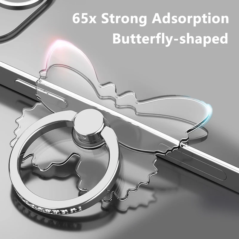 

Прозрачный круг, кольцо на палец в виде животного, держатель для мобильного телефона, подставка 360° ° Подставка с поворотом для iPhone Xiaomi 2026