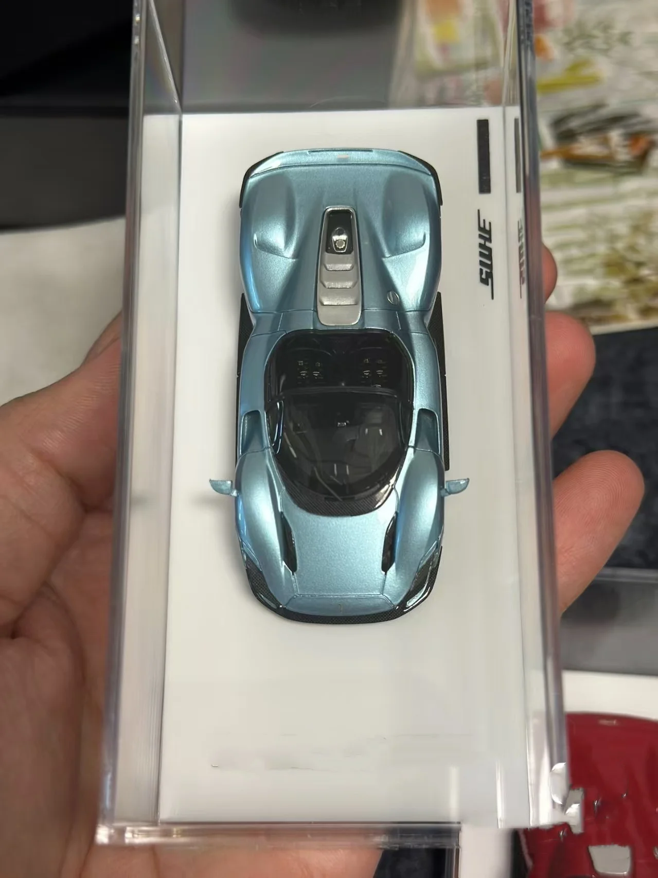 

GTSHOW Suhe 1/64 SP3 Выставка ледяного синего цвета, ограниченная модель из смолы