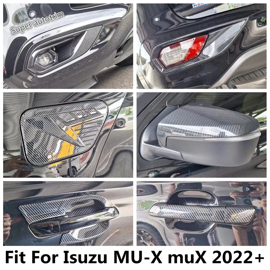 

Front Rear Fog Light / Door Handle Bowl / Fuel Tank Cap / Rearview Mirror Cover Trim Accessories For Isuzu MU-X muX 2022 2023