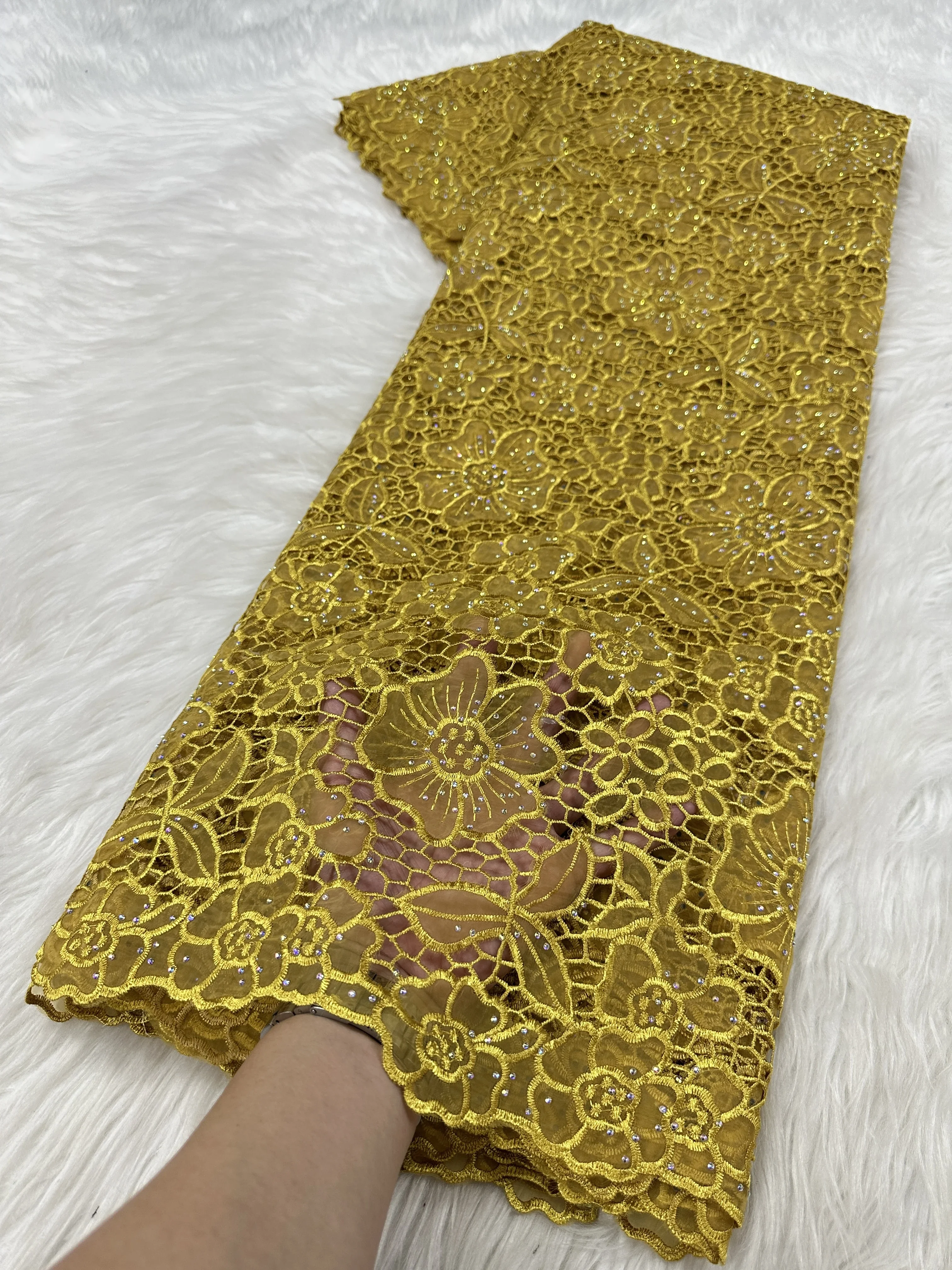 طبعة فاخرة جديدة قماش الدانتيل الأفريقي 2025 أحدث الخوخ الهندي ساري النسيج تل عالي الجودة ثلاثية الأبعاد بريق الدانتيل فستان الزفاف