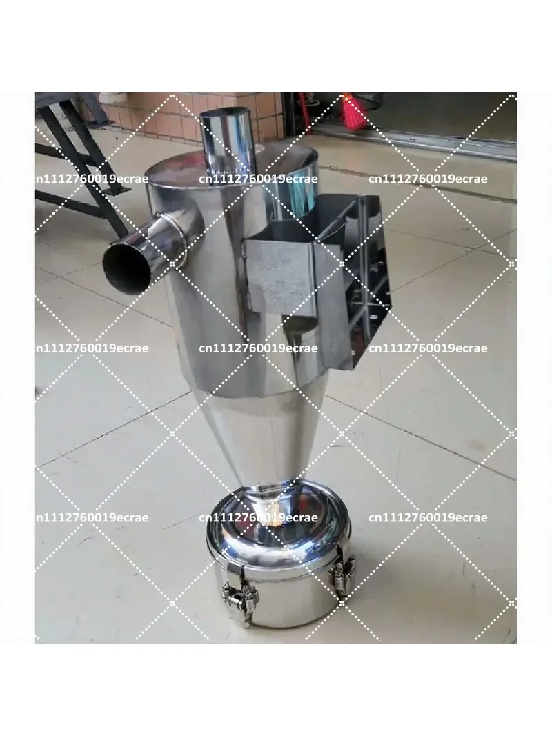 50mm Material Suction Machine Feeder Cyclone Dust Collector Stainless Steel Air Dust Exhaust Intake Filter