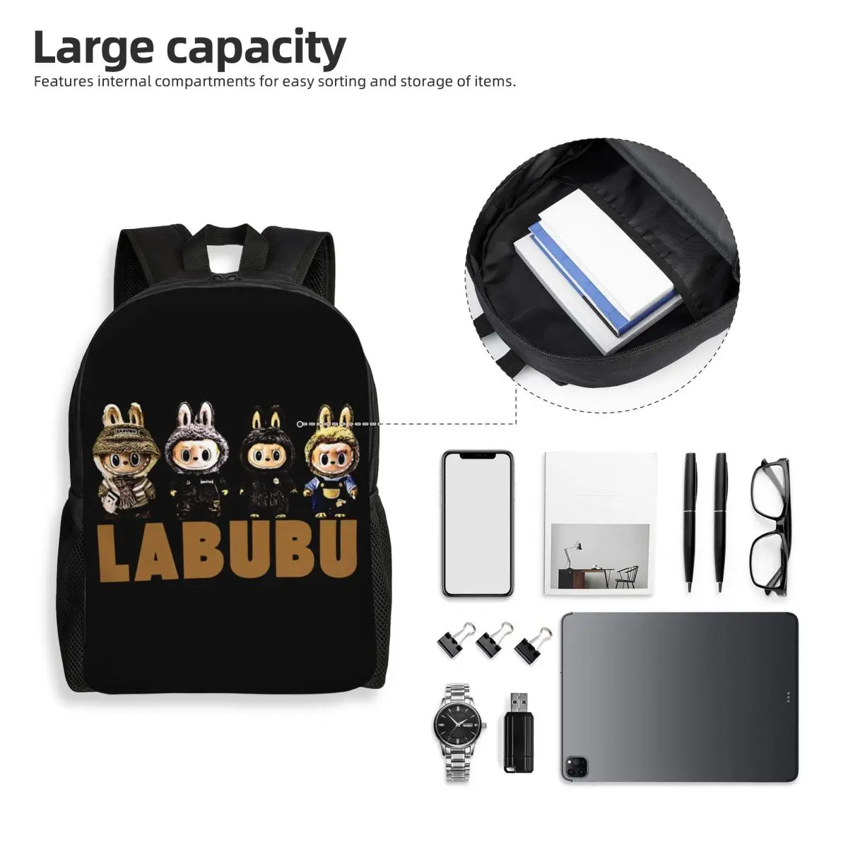 Labubu Magic กระเป๋าเป้สะพายหลังขนาดเล็กแต่ทรงอํานาจสําหรับเด็กวัยหัดเดินกระเป๋าเป้สะพายหลังโรงเรียนอนุบาลก่อนวัยเรียนสําหรับเด็กชายและเด็กหญิง