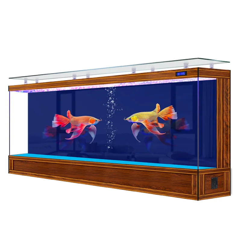 Ultra-white large living room household filter ecological floor water-free aquarium