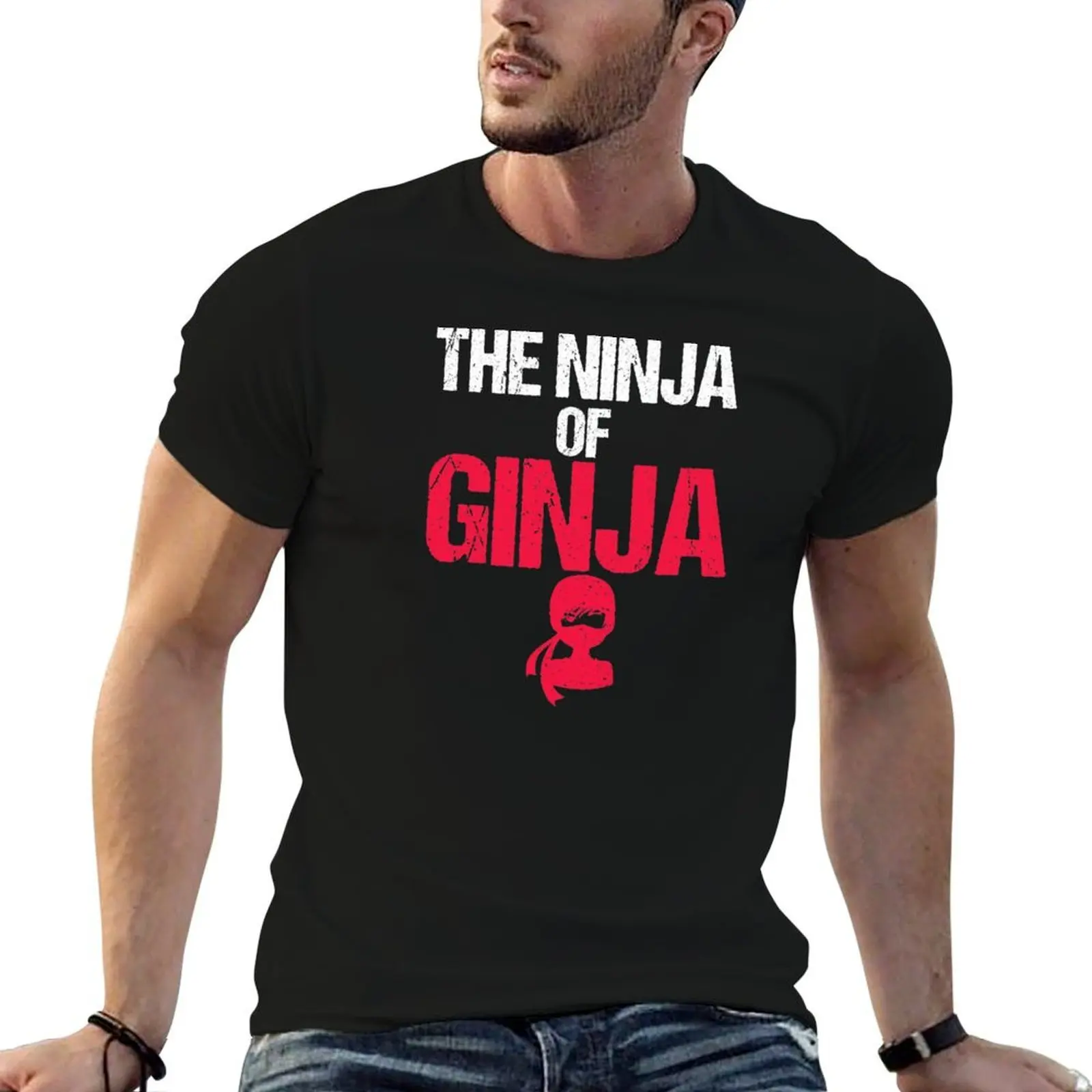 Футболка Ninja Of Ginja Fun Redheaded Ginger Ninja, мужская футболка, хлопковые футболки для мужчин, облегающая футболка