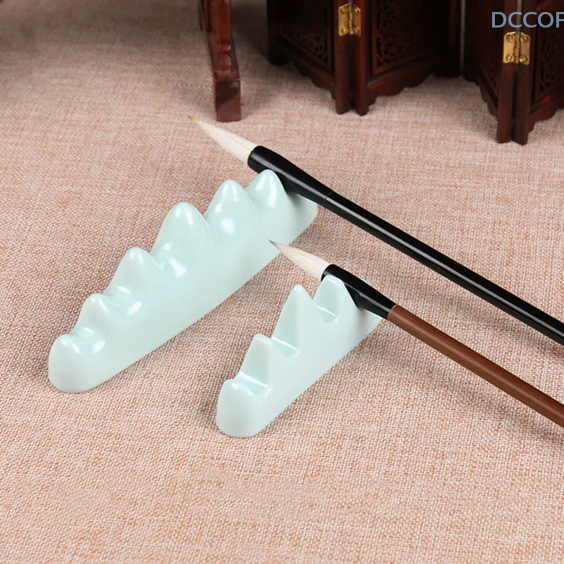 1 pcs Ceramic Writing Brush Holder Chinese Calligraphy pen holder For Painting