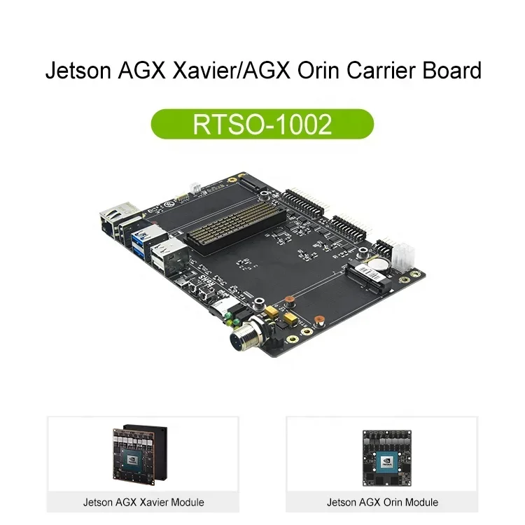 Placa portadora para NVIDIA Jetson AGX, placa de RTSO-1002 para NVIDIA Jetson AGX Orin, modulo Edge Computing Vendite calde