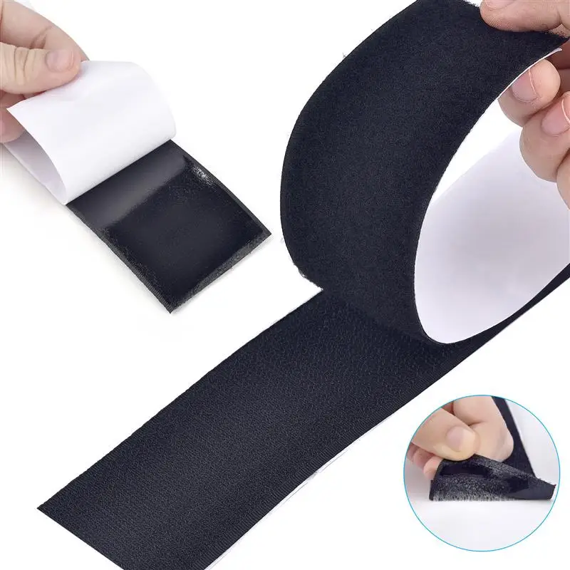 Back Adhesive Hook And Loop 1/3/5M Strong Self-Adhesive Tape Hook Magic Nylon Sticker Tape Width 2cm, 3cm, 5cm