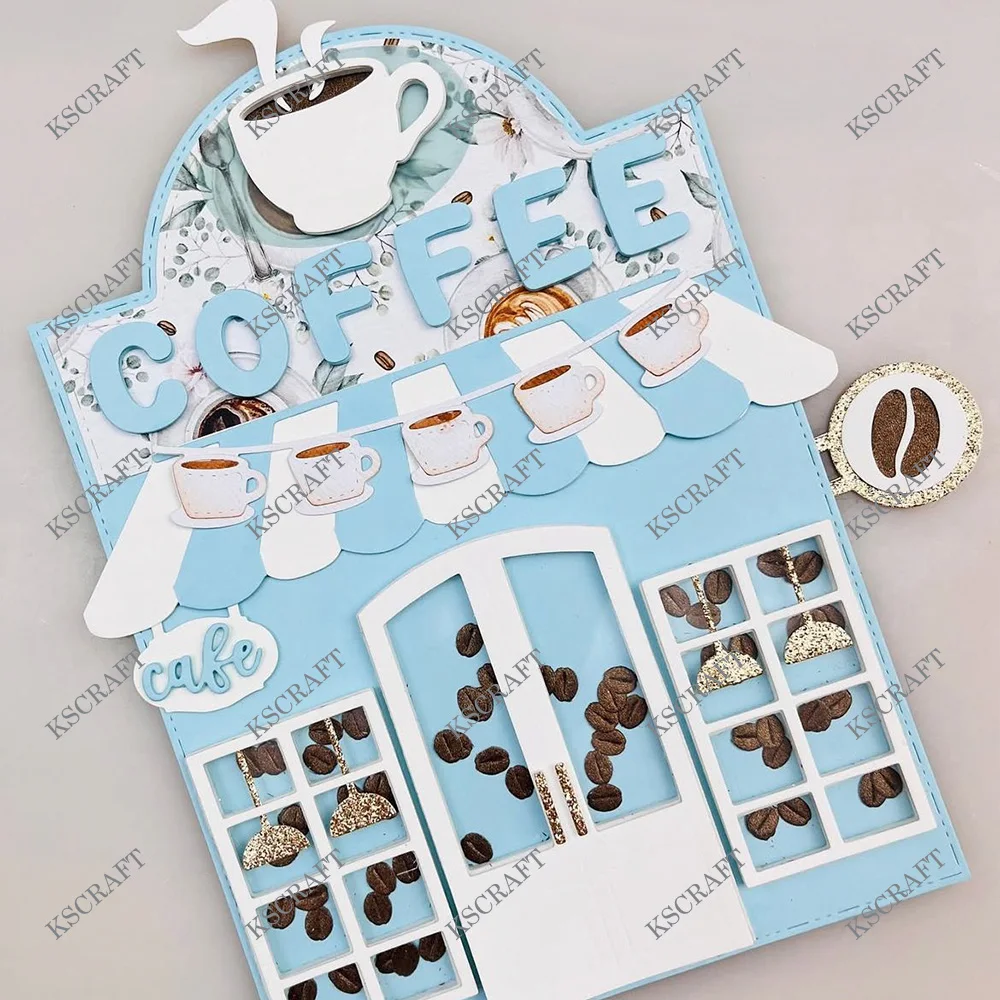 KSCRAFT Coffee Parlor Cutting Dies for