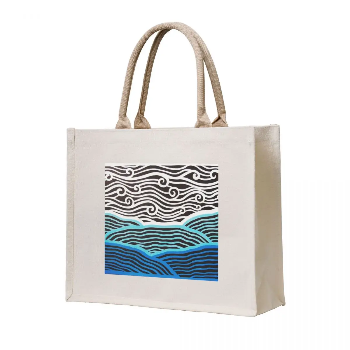 

Abstract Landscape Tote Bag Canvas stote bag large tote bag eco folding