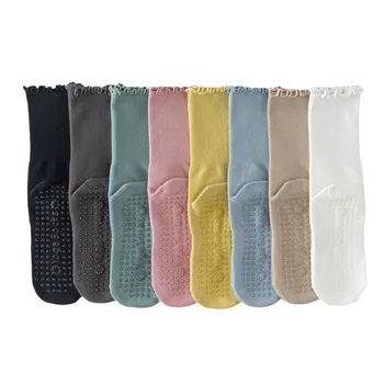 Yoga Socks, Boneless Mid Tube Socks, Sports Anti Slip Thin Fit, Fitness Pilates Combed…