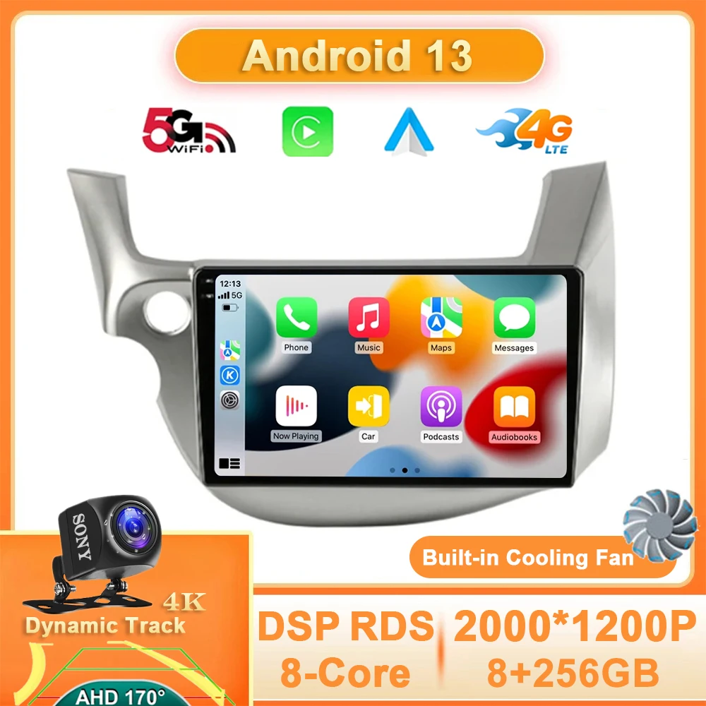 

Android 13 Car Radio For HONDA FIT JAZZ 2 2007 - 2014 Multimedia Player 2Din Carplay Stereo GPS Navigation 4G WiFi BT Head Unit
