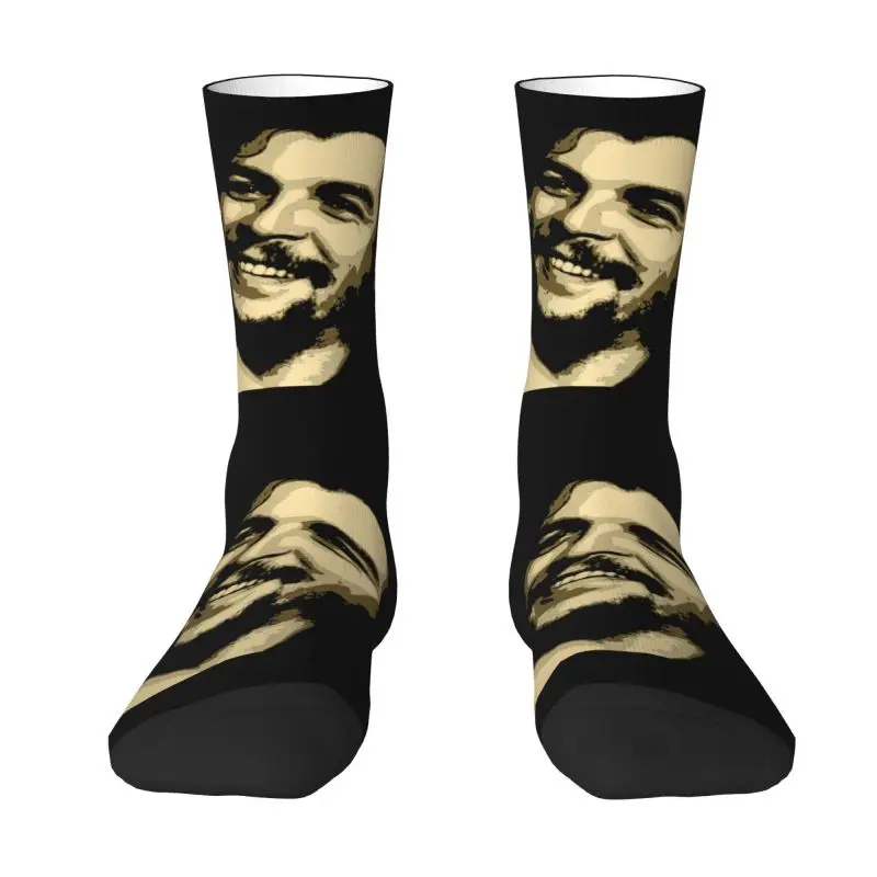 Fun Printed Cuban Revolution Ernesto Che Guevara Socks for Men Women Stretchy Summer Autumn Winter Crew Socks