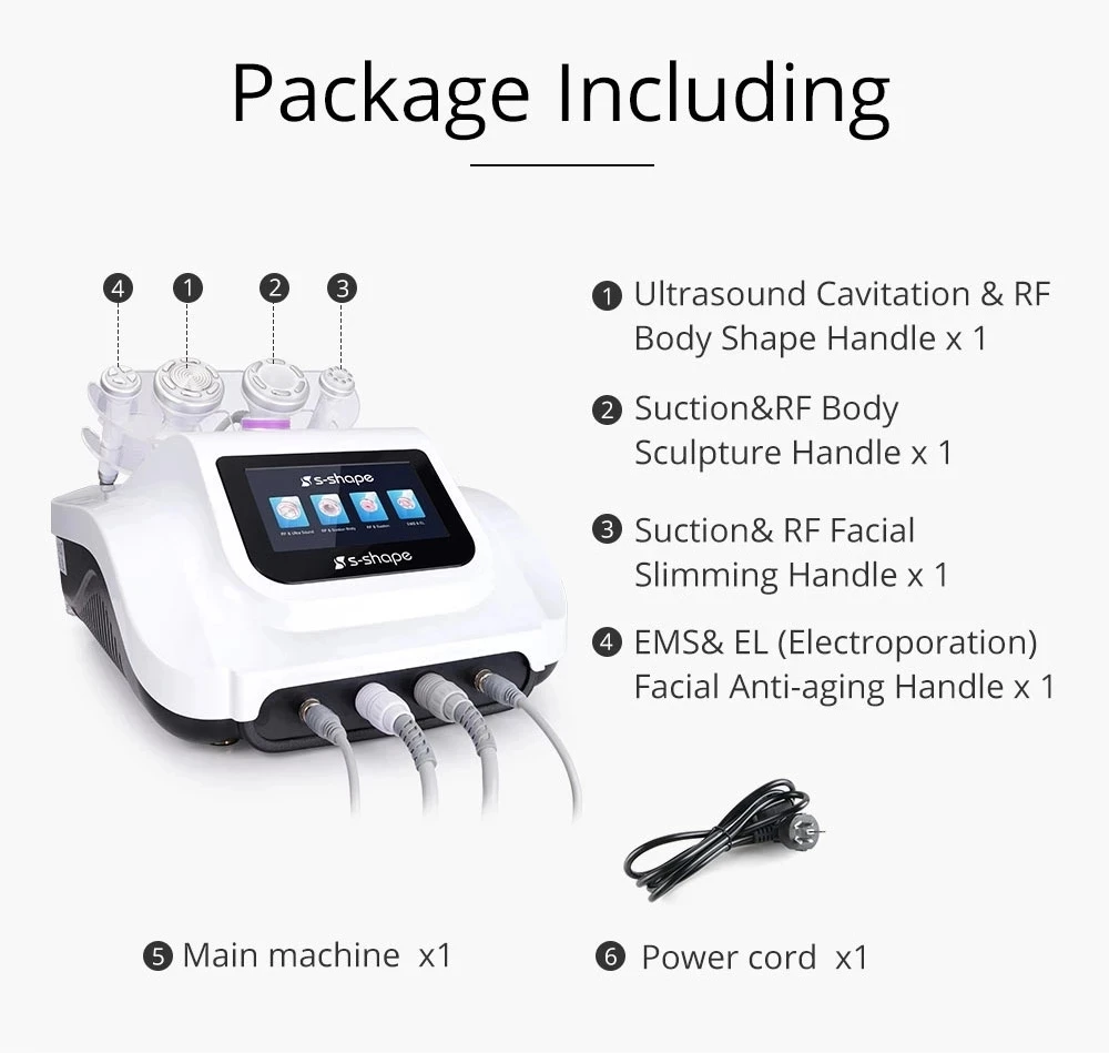 2025 Лидер продаж, многофункциональная 4в1 RF машина для омоложения кожи лица, скульптура тела, ультразвуковая кавитационная машина