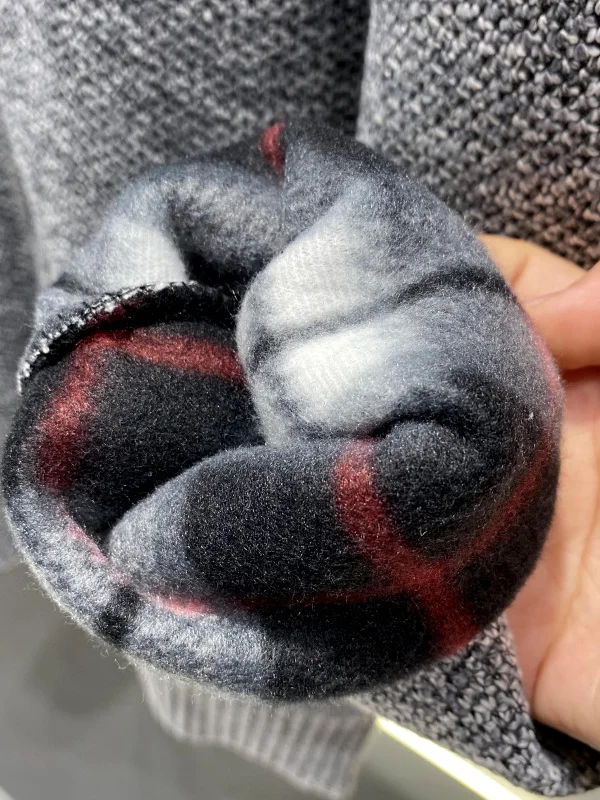 Men's Fce Lined Knitwear Jaet Casual Zipper Closure Long Sve Warm Soft Polyester Fiber Stand Collar Open Cardigan Swe...