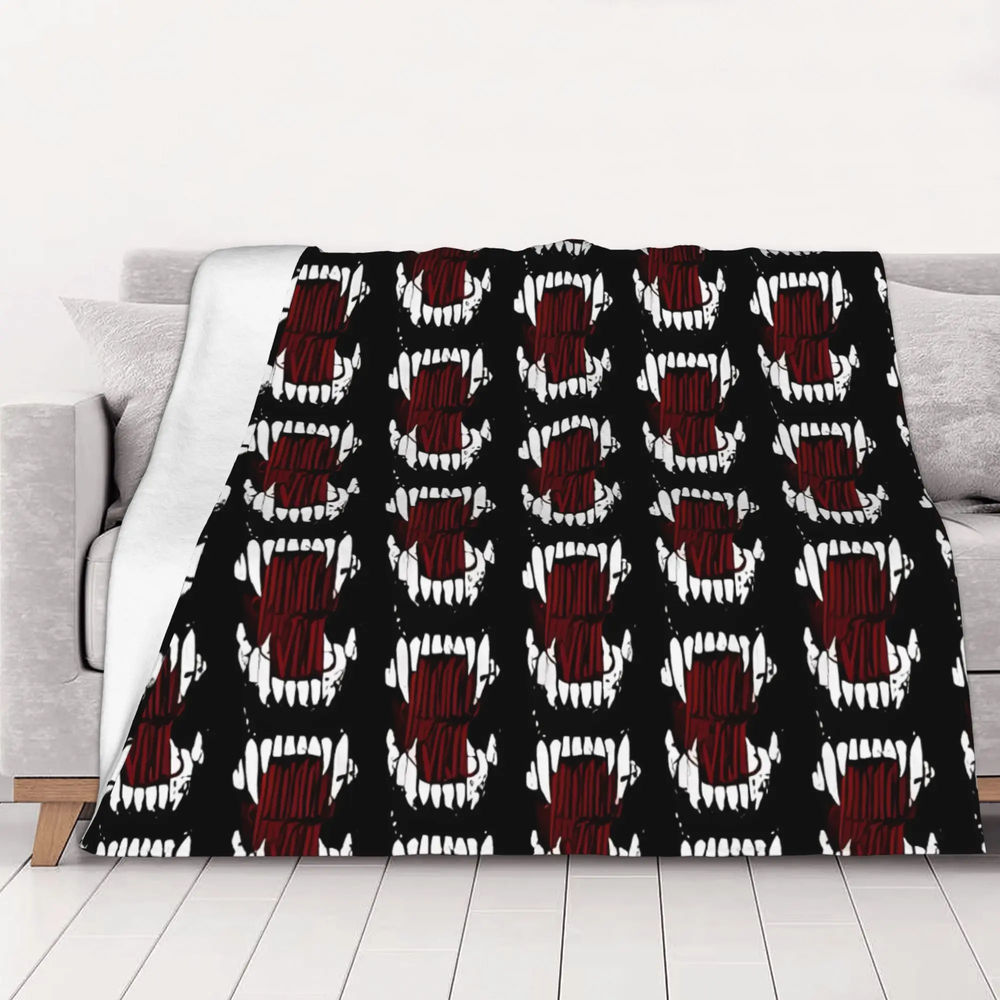 1PC home Cutecore Classic B-Black veil brides Blanket Super Cosy Plush Home Living Room Sofa halloween