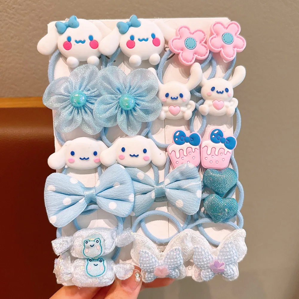 16/20 قطعة مجموعة دبوس الشعر Kawaii Kuromi إكسسوارات الشعر عصابة رأس كرتونية أنيمي للفتيات هدايا للأطفال