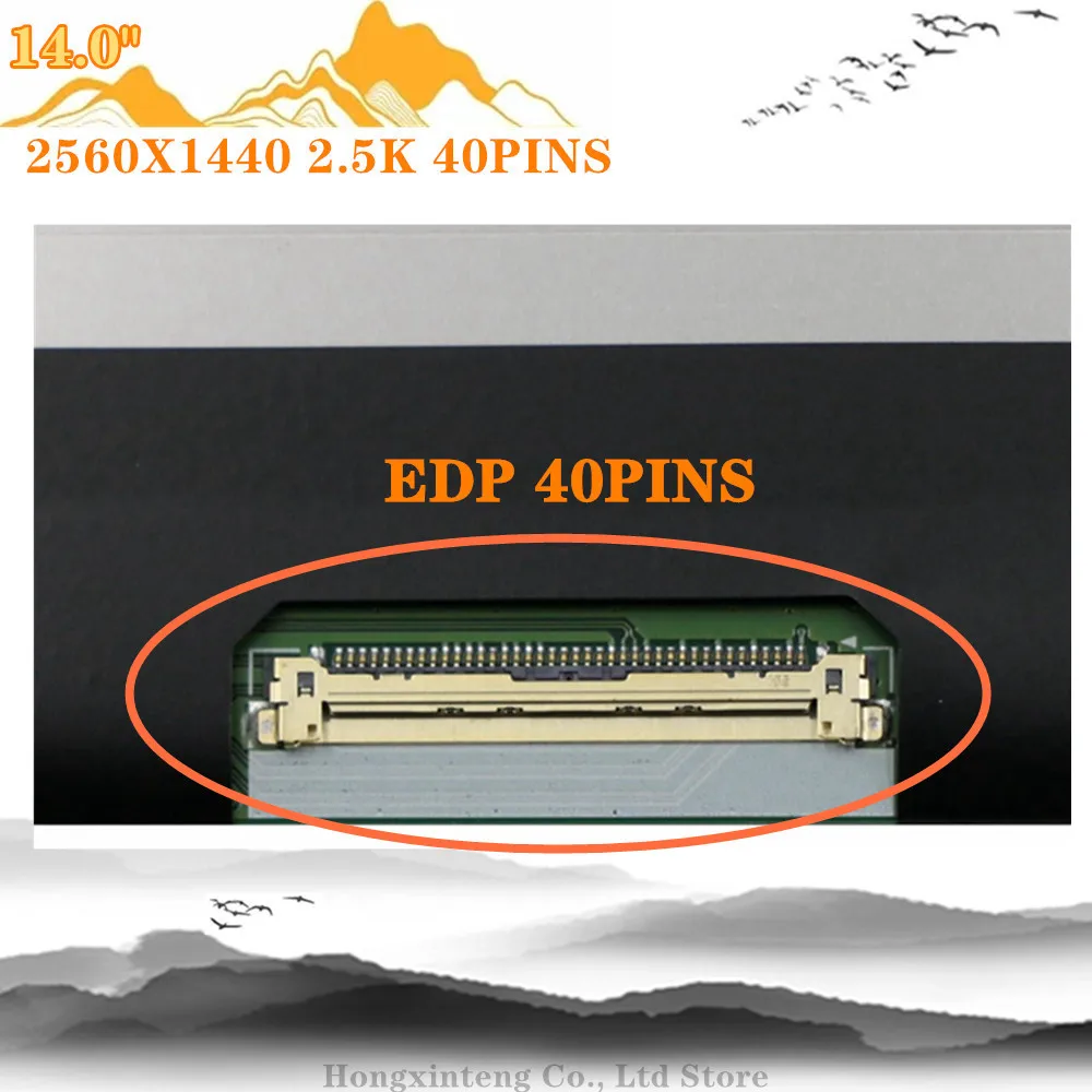Imagem -05 - Caber Lp140qh1 Spf1 Spf2 2560x1440 para Lenovo Thinkpad T460s T470p x1 Carbono 4th Gen Wqhd Tela Lcd B140qan01.5