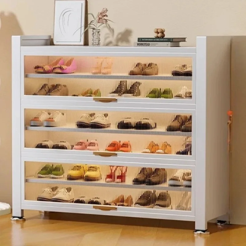 

Creative Accent Shoes Rack Storage Integrated Multilayer Black Design Vintage Shoe Rack Modern Simple Gabinete Salon Furniture