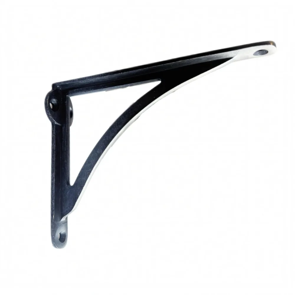 Vintage gepolijst chroom decoratieve wandplankbeugels, 8 inch massief messing, set van 2 voor elegante huisstyling