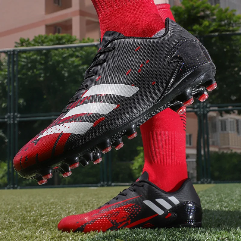 New TF/FG Men Fast Soccer Shoes Society Professional Football Boots Grass Training Comfortable Football Shoes Non Slip Resistant