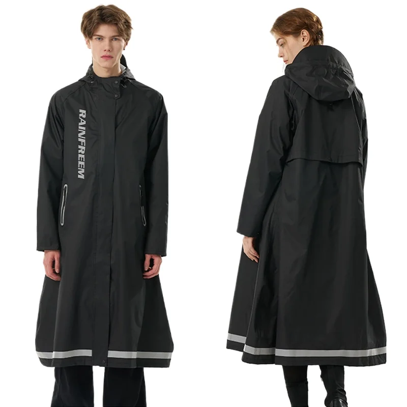 Women's Full Body Rain Proof Poncho Motorcycle Rider Electric Bicycle Men's Raincoat Girl One-piece Windbreaker Style Raincoat
