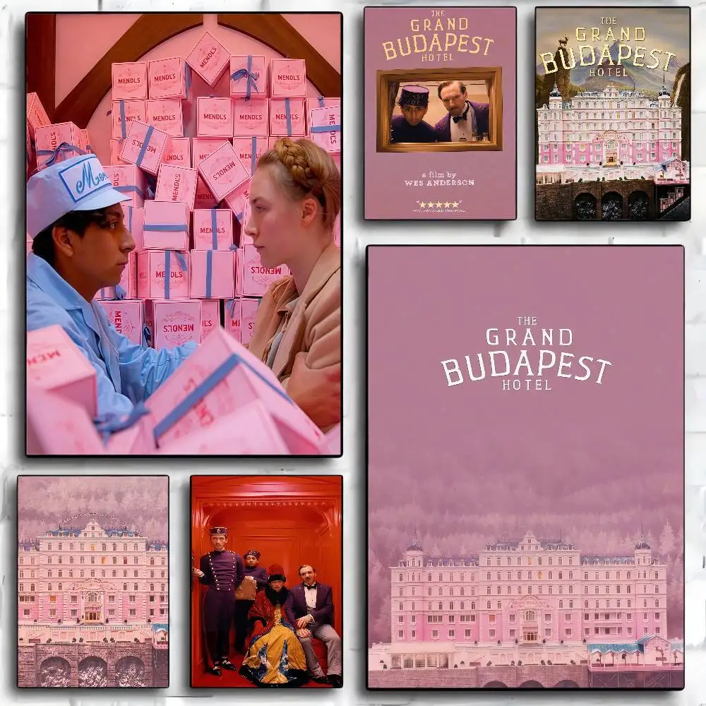 Movie The Grand Budapest Hotel Self-adhesive Art Poster Whitepaper Sticker DIY Room Bar Cafe Wall Decor