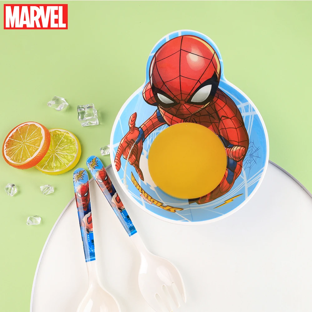 1 Stück Avengers Offiziell Lizenzierte Spider-Man Hulk Thor Melamin-Schüssel Hitzebeständige Bruchsichere Frühstücks-Müsli-Suppenschüssel Geschenk – Detail 6