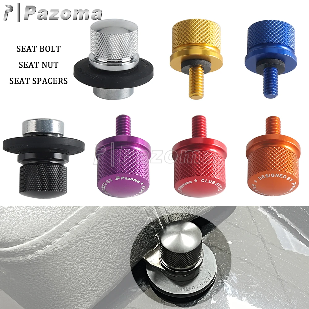 Pazoma Schrauben- und Muttern-Set für Motorradsitz, Schutzblechmontage-Kit für Harley Dyna Touring Softail Sportster