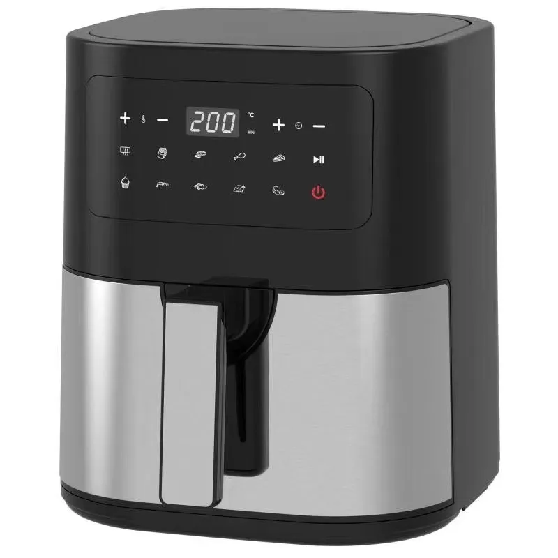 Newest 6L Stainless Steel Silicone Liners Pot Electric Cooker Air Fryers for Grill Without Oil view 3