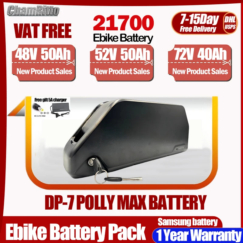 

Electric bicycle 72V 3000w kit 36v 52v 750w ebike 48v cham-rider 25ah 30 40ah 50ah 60ah 1000w Lithium Batterie 60V2000W Batterie